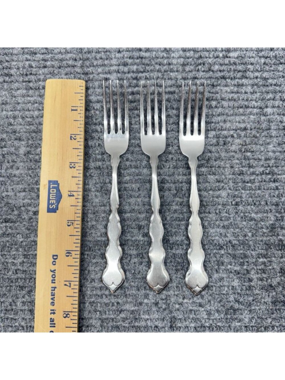 Lot Of 3 Oneida VALERIE Dinner Forks Distinction Deluxe HH Stainless - Picture 2 of 7